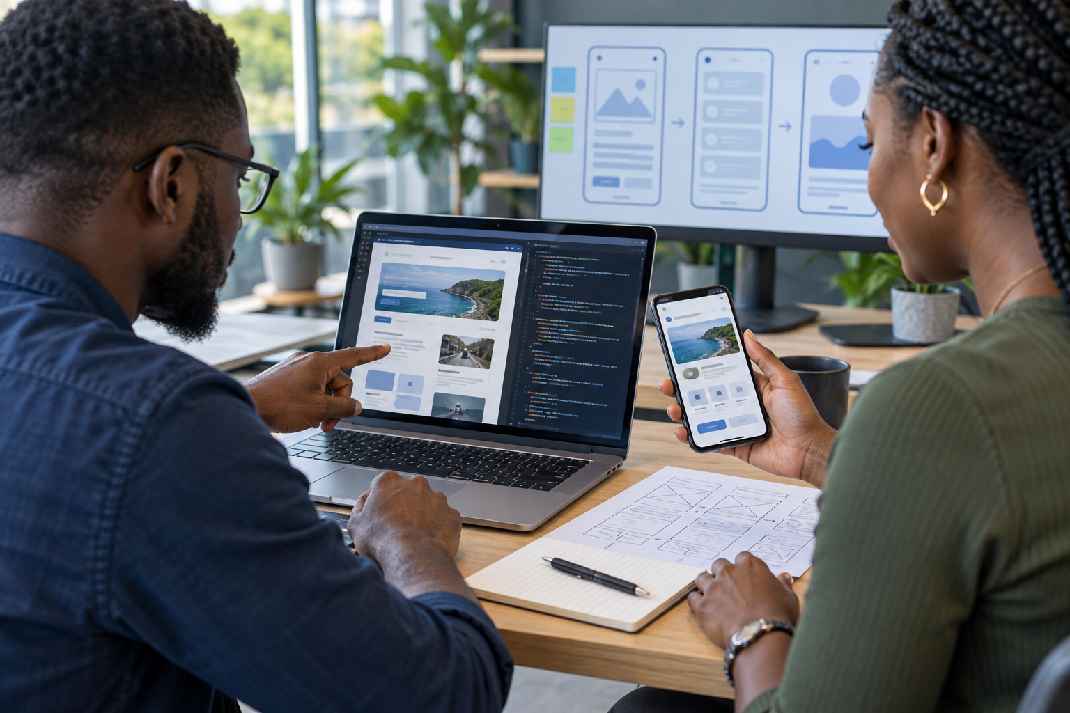 Responsive website and mobile application development
